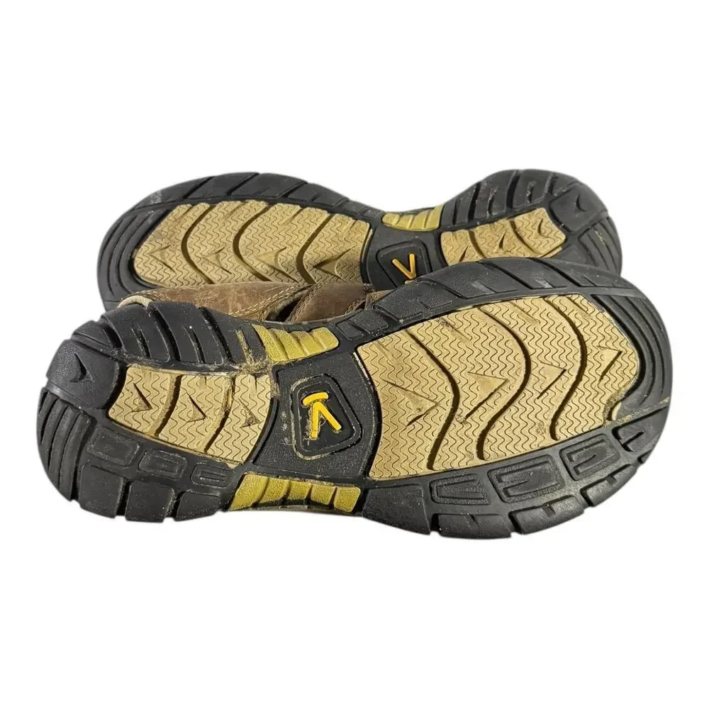 KEEN Newport Leather Sandals Mens Size 10.5 Brown Closed Toe Hiking Outdoor